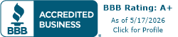 Better Business Bureau — A+ Accredited